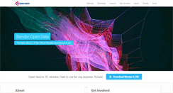 Desktop Screenshot of blender.org