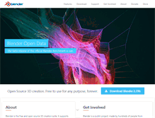 Tablet Screenshot of blender.org